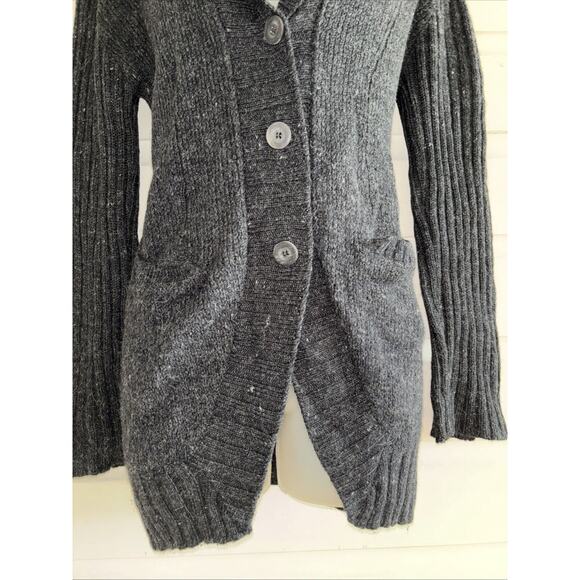 Peruvian Connection Wool/Alpaca Blend Long Sleeve Button Cardigan Sweater Size M - Picture 4 of 8